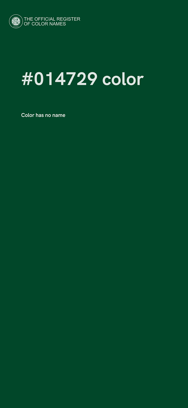 #014729 color image