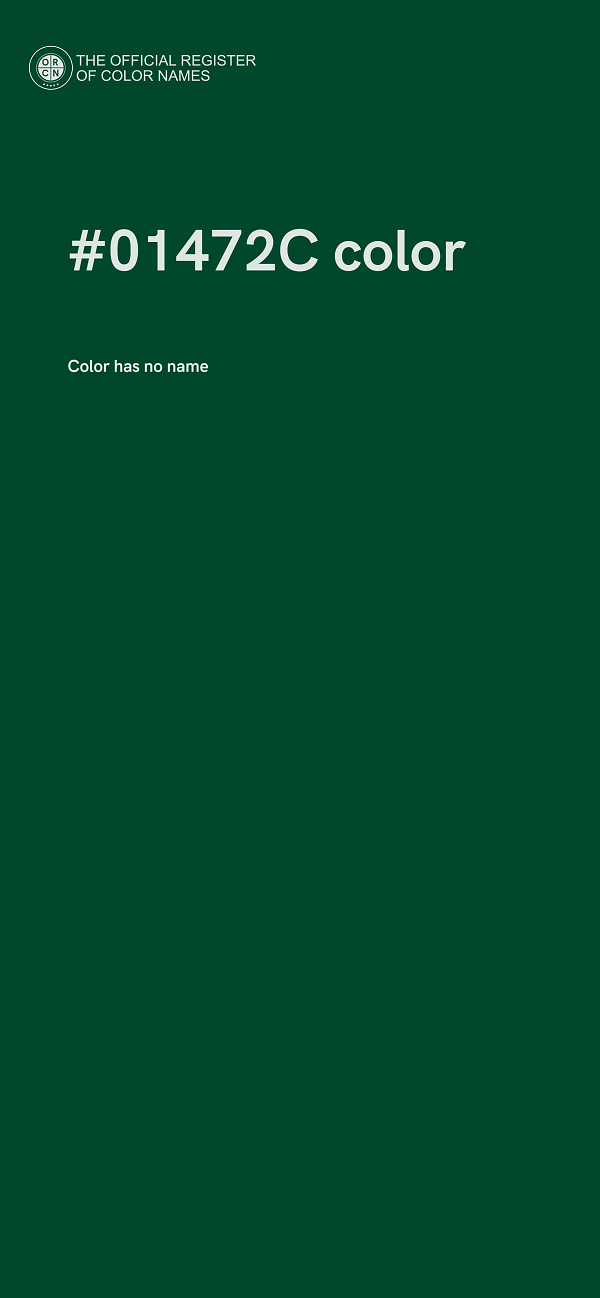 #01472C color image