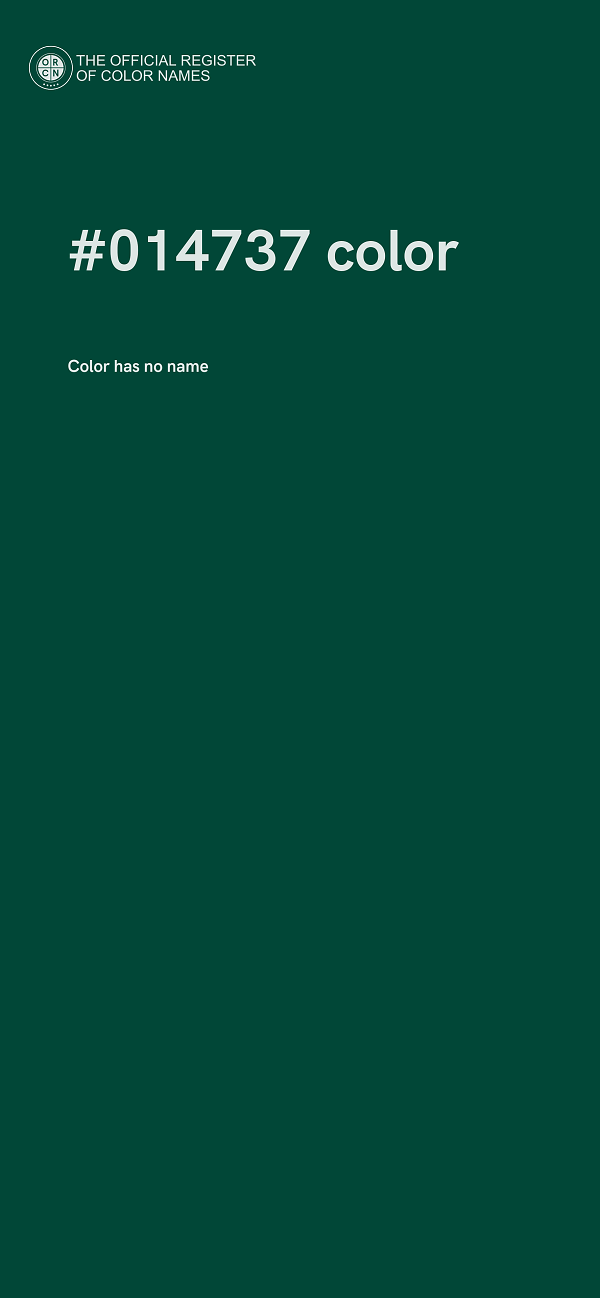#014737 color image