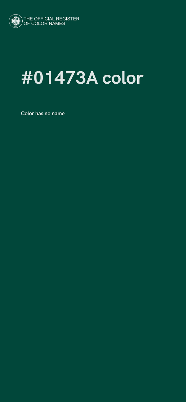 #01473A color image