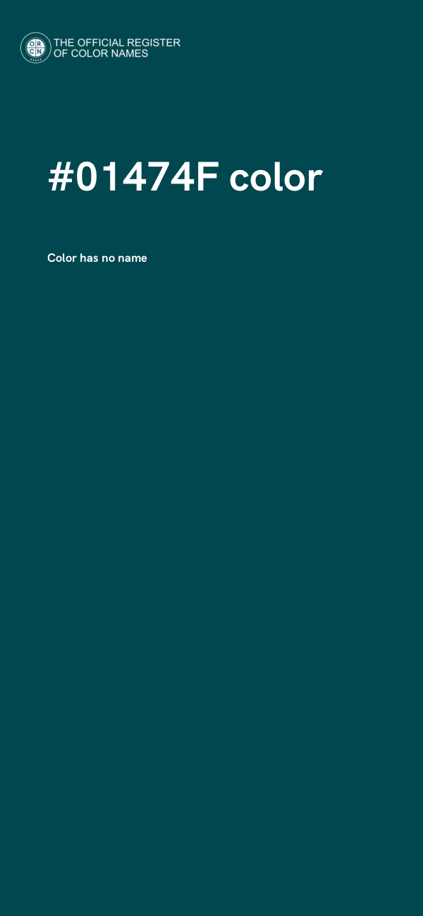 #01474F color image