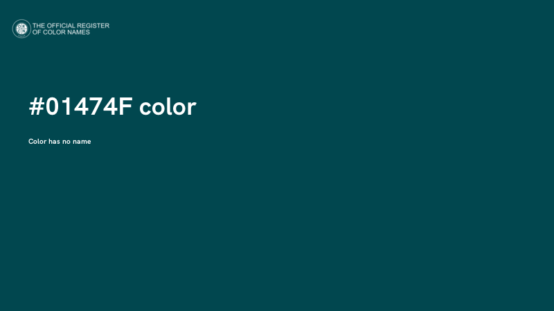 #01474F color image