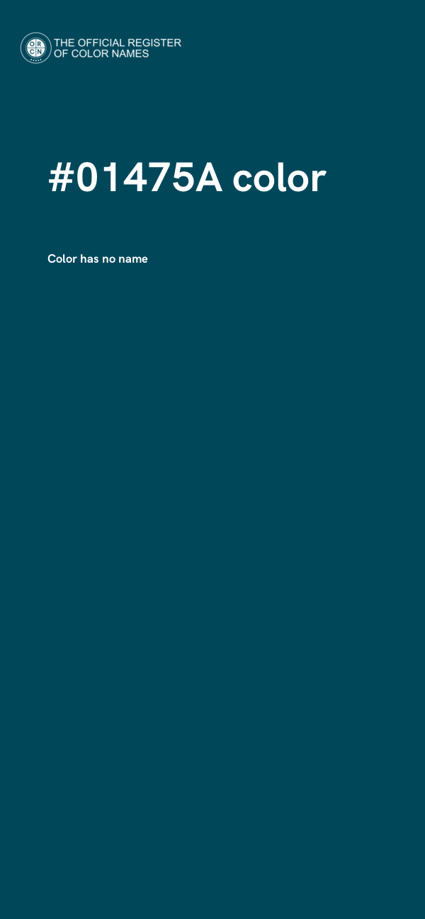 #01475A color image