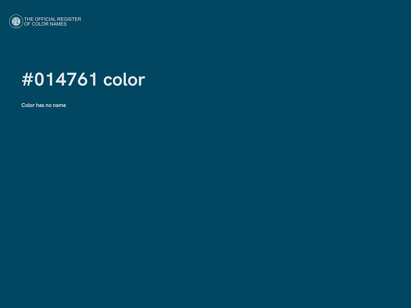 #014761 color image