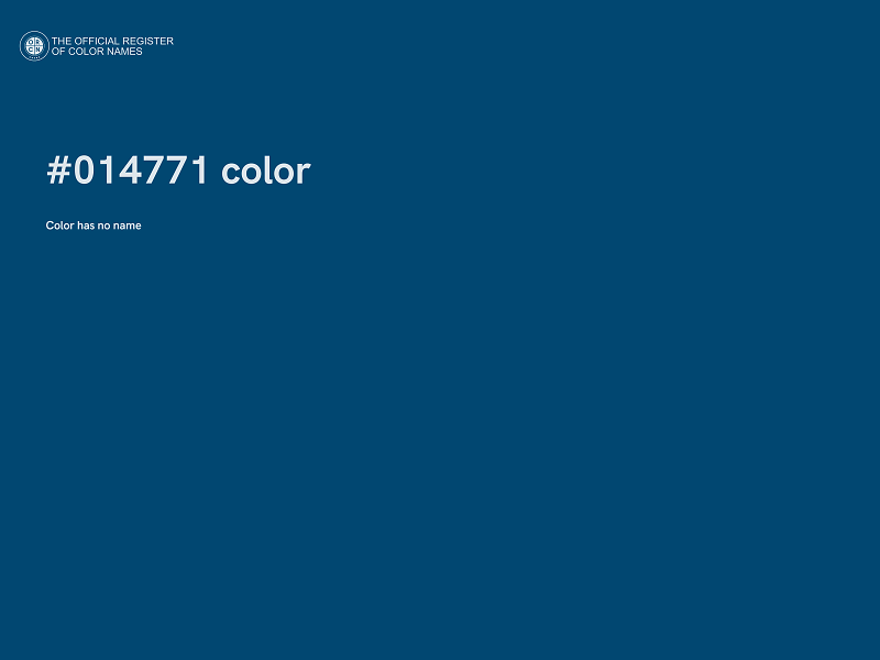 #014771 color image