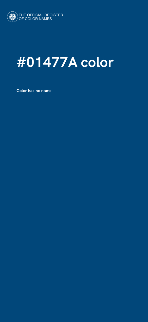 #01477A color image