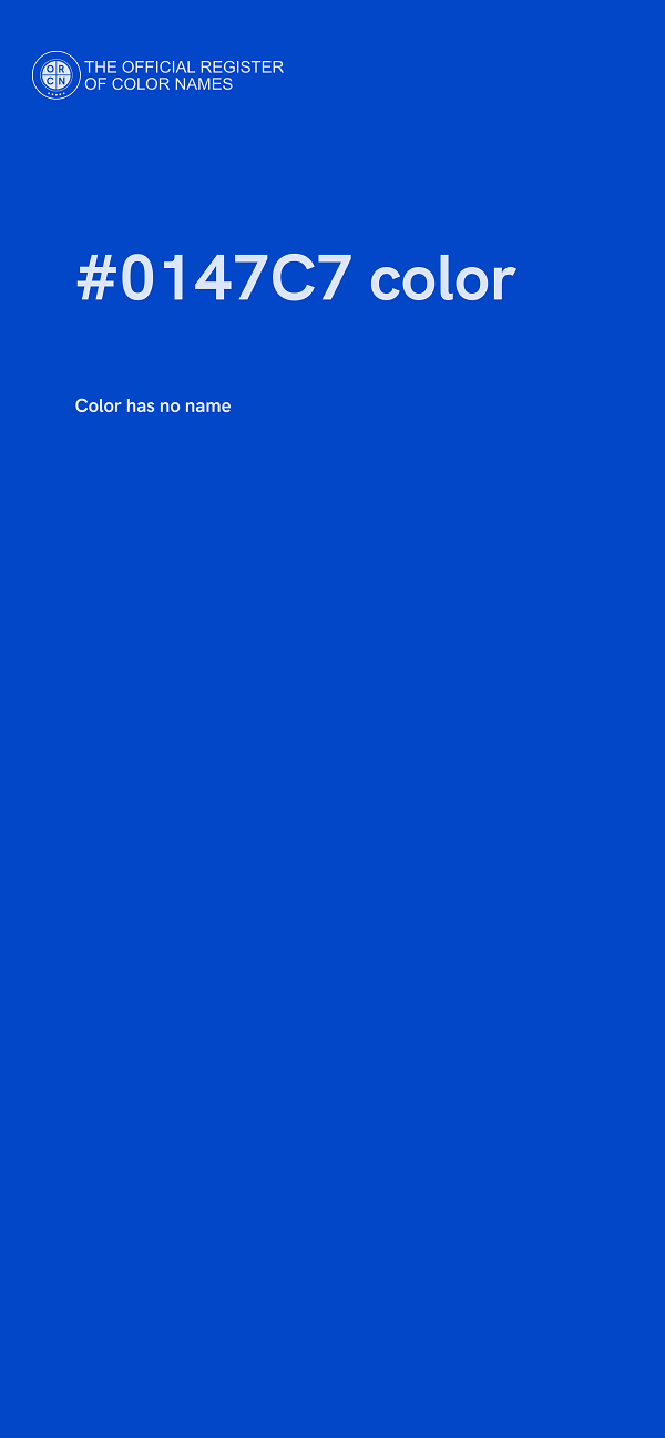 #0147C7 color image