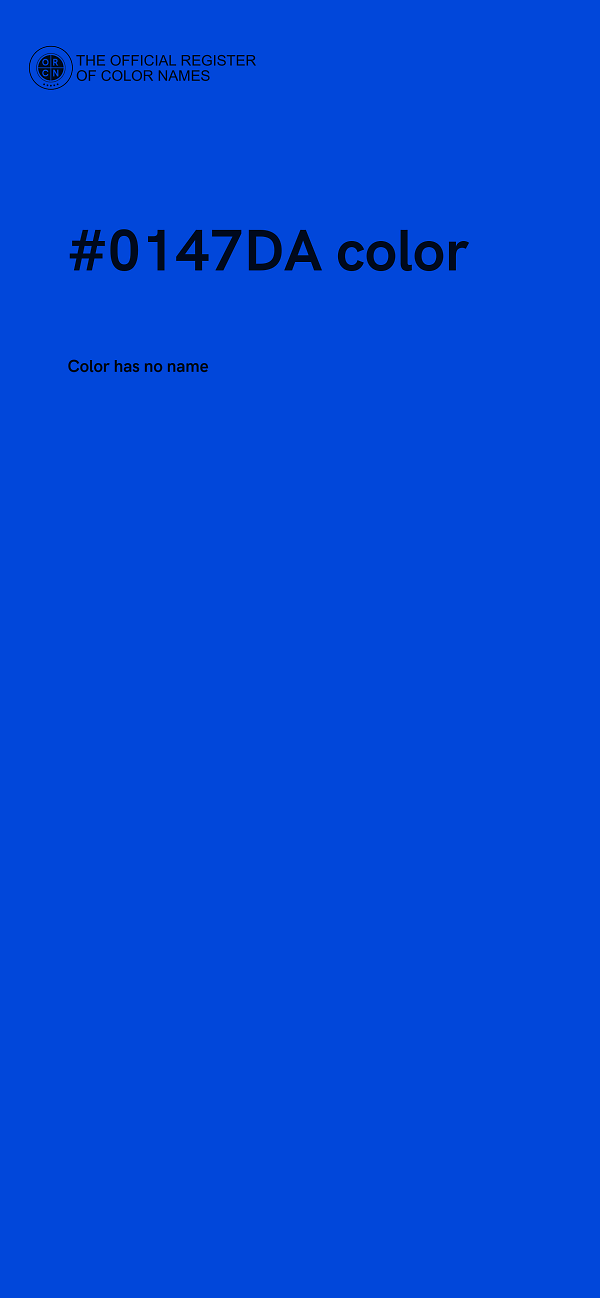 #0147DA color image
