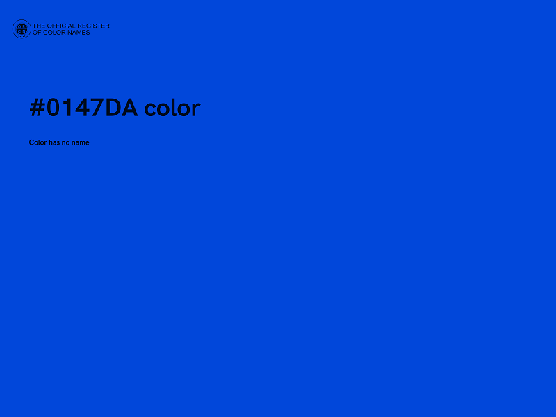 #0147DA color image