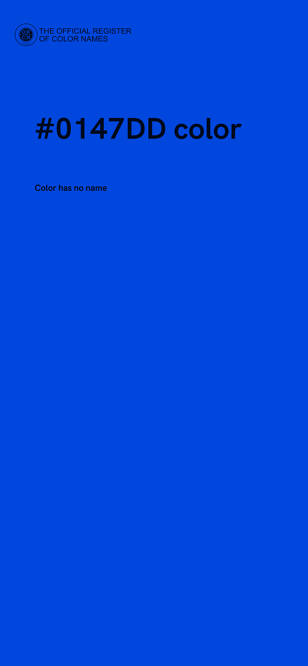 #0147DD color image