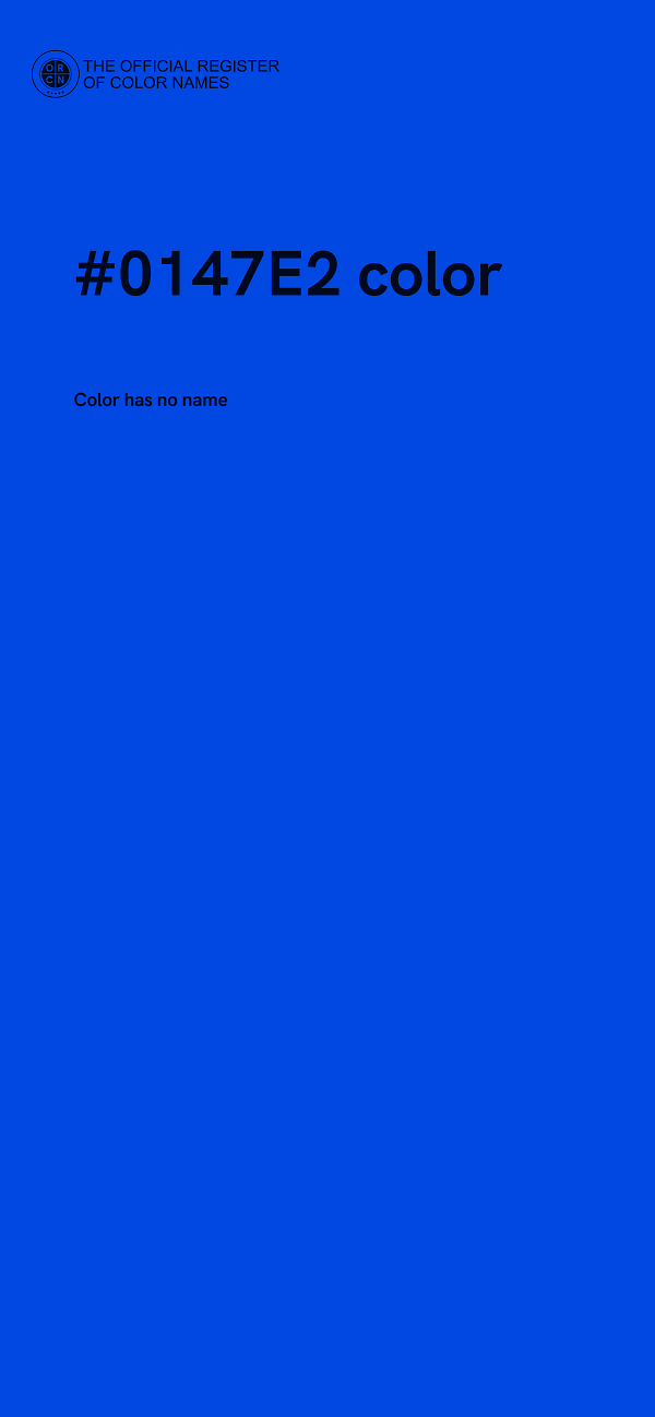 #0147E2 color image