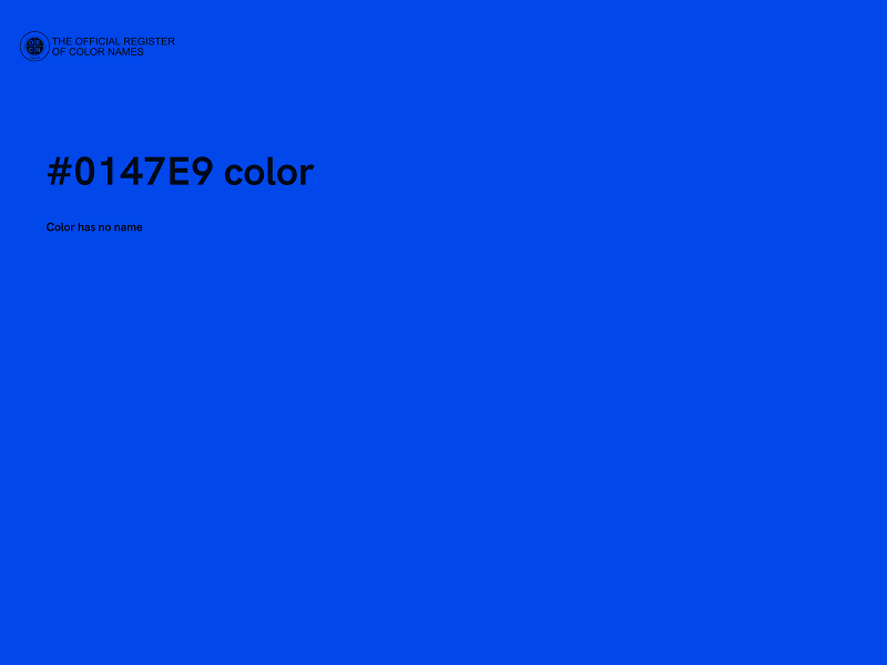 #0147E9 color image