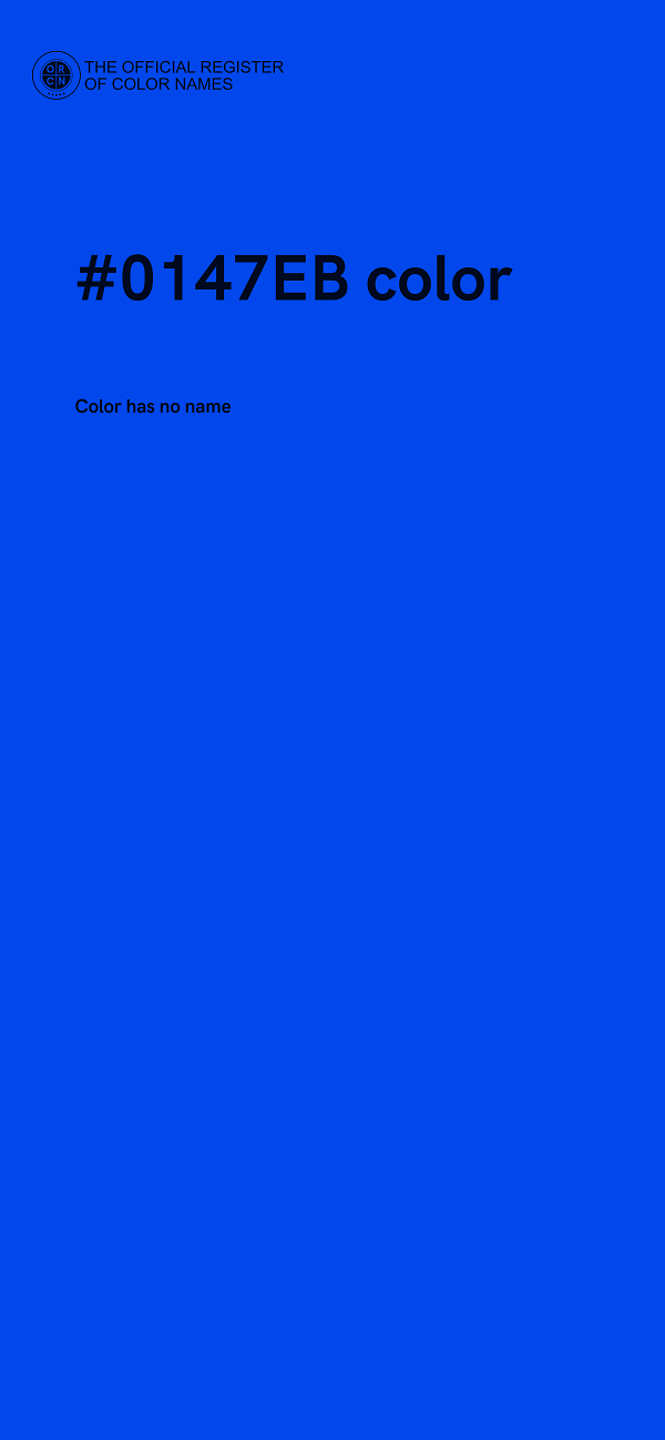 #0147EB color image