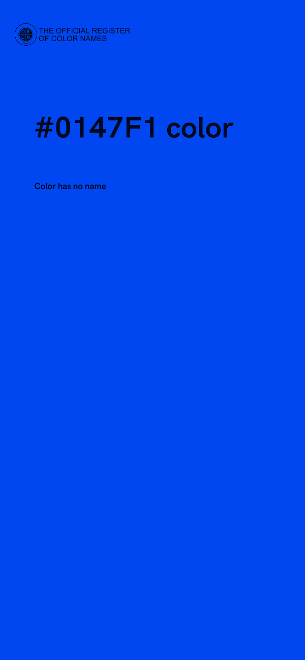 #0147F1 color image
