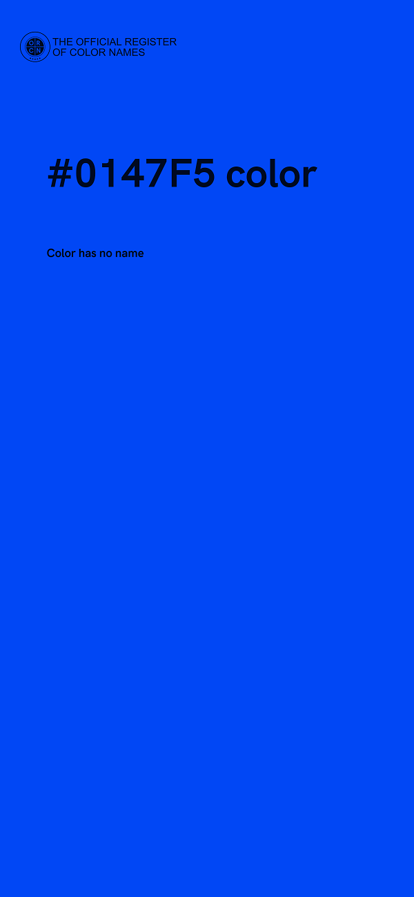 #0147F5 color image
