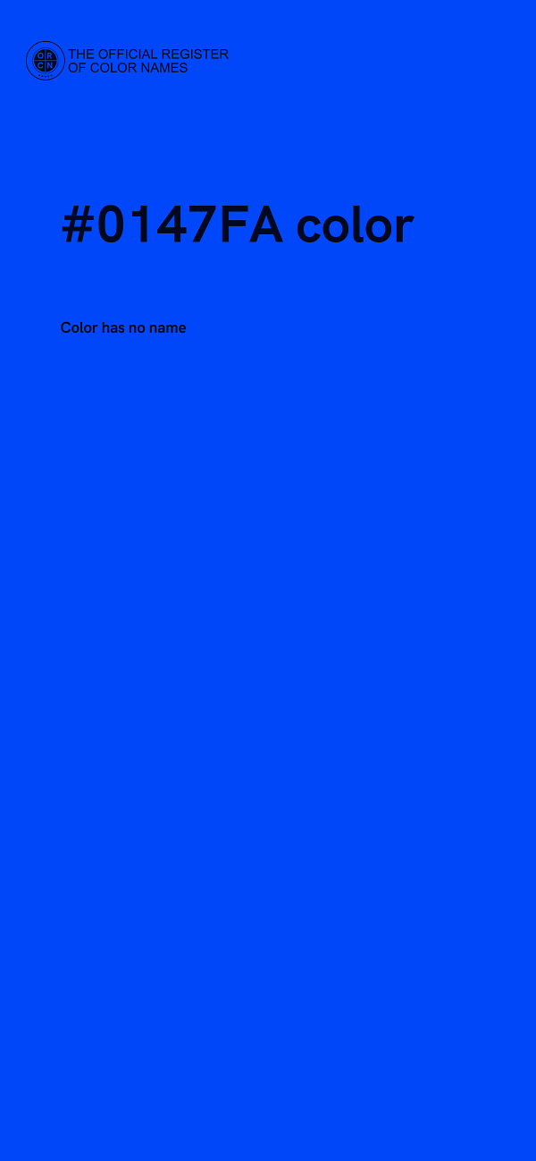 #0147FA color image