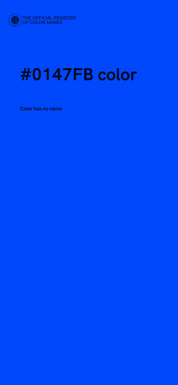 #0147FB color image