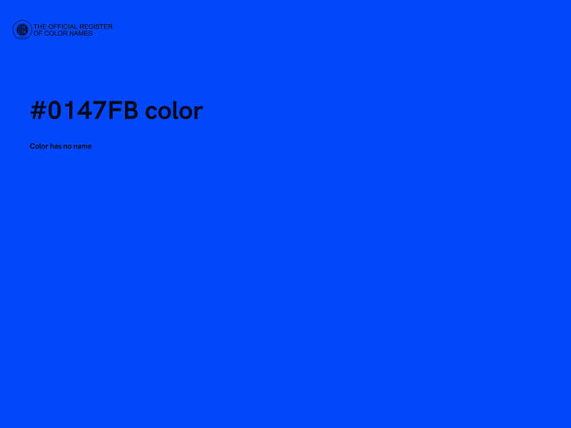 #0147FB color image