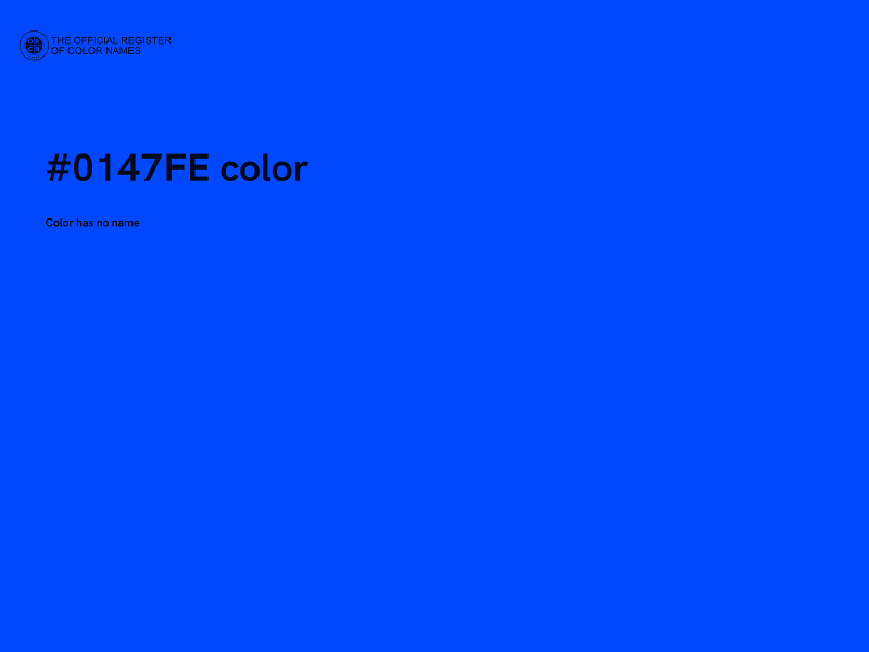 #0147FE color image
