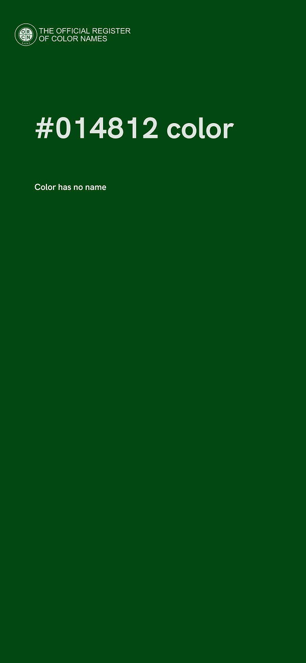 #014812 color image