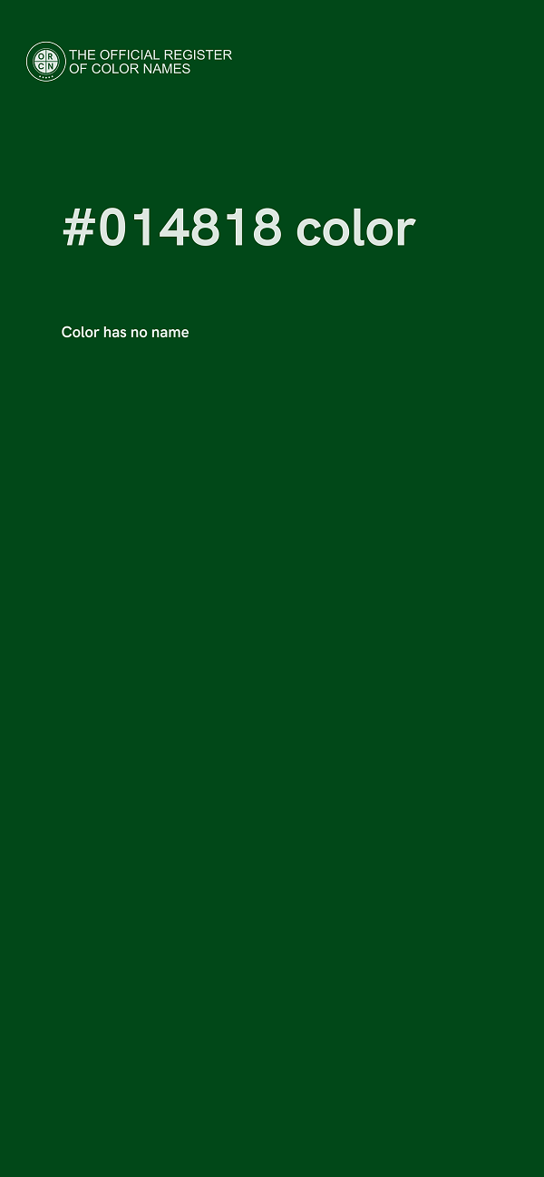#014818 color image
