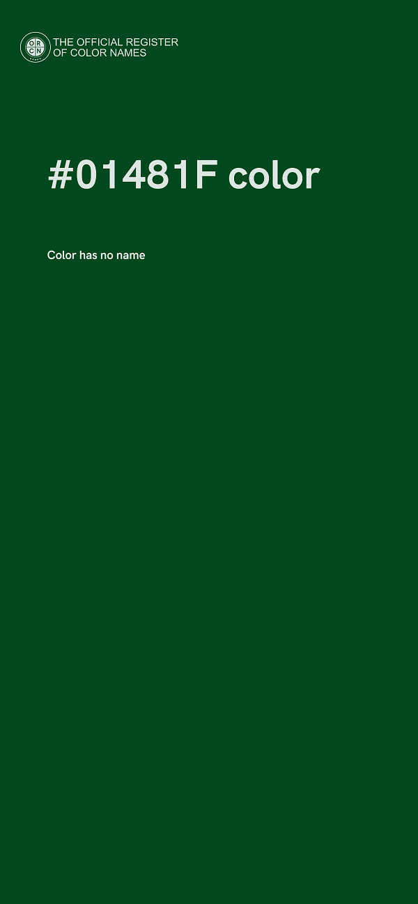 #01481F color image
