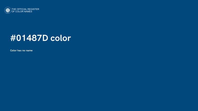 #01487D color image