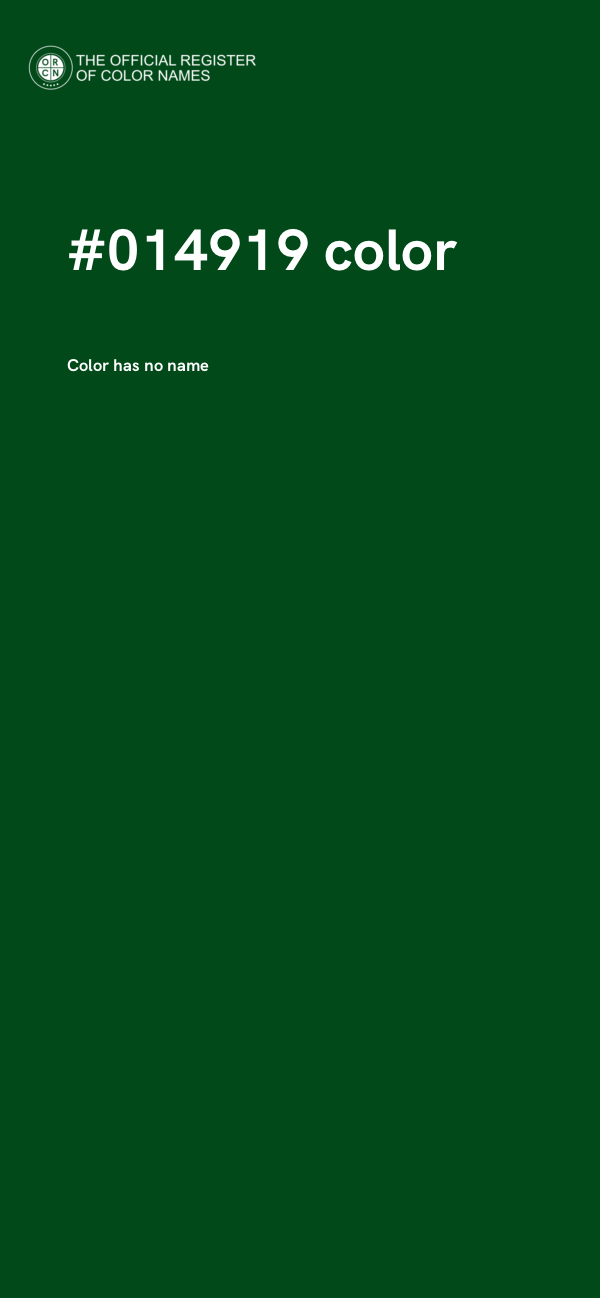 #014919 color image