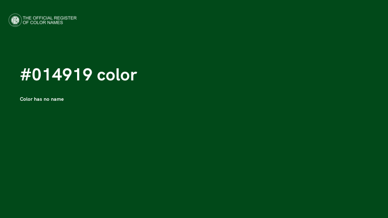 #014919 color image
