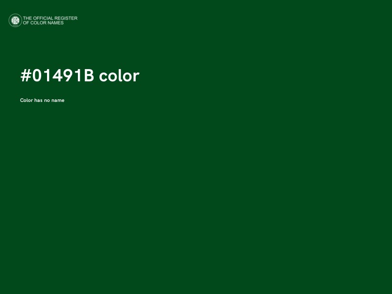 #01491B color image