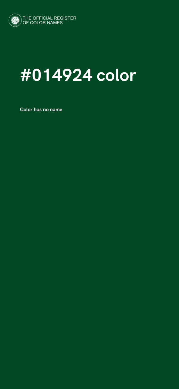 #014924 color image