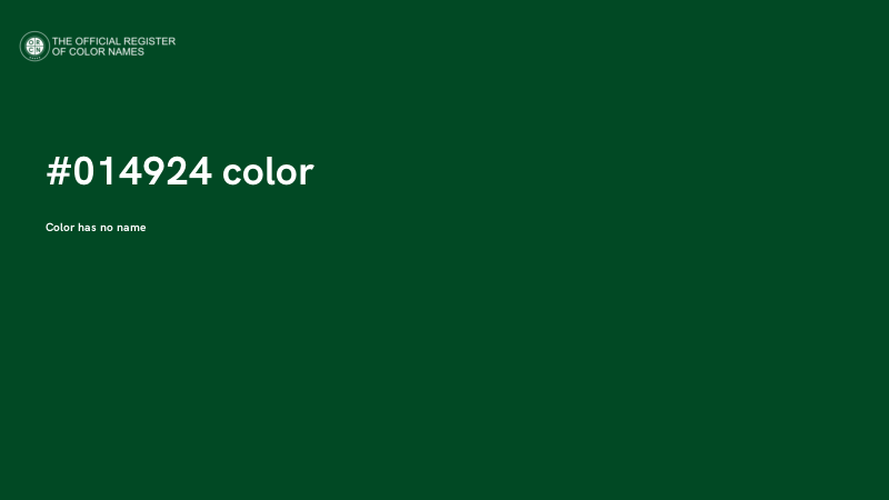 #014924 color image