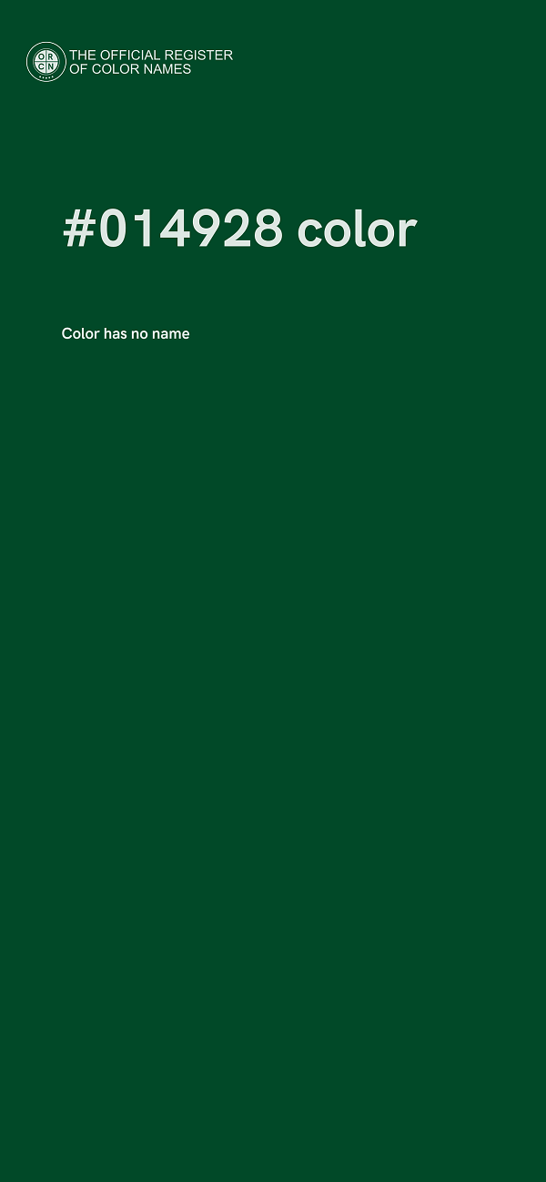 #014928 color image