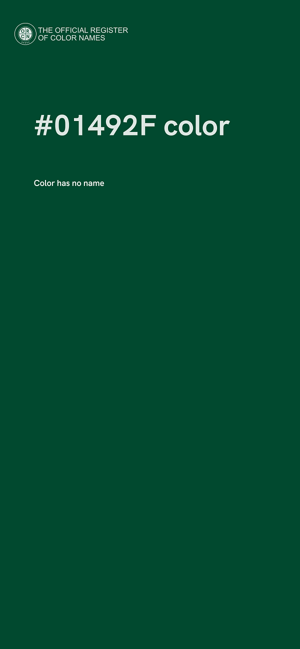 #01492F color image
