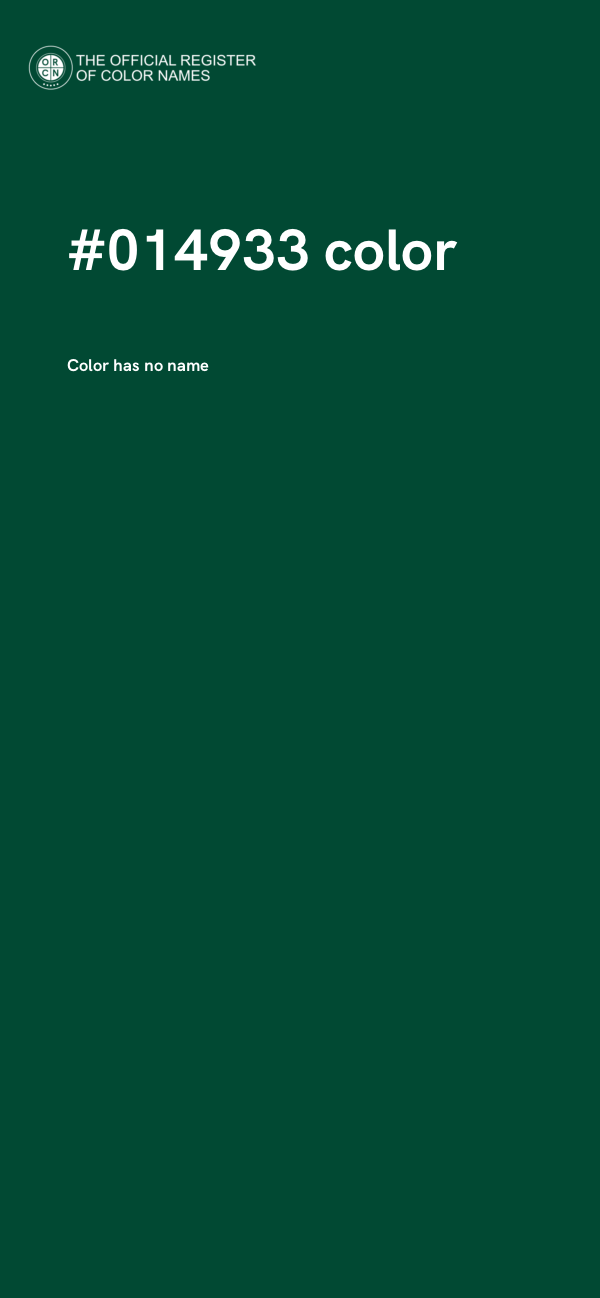 #014933 color image