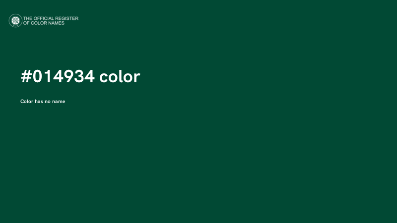 #014934 color image