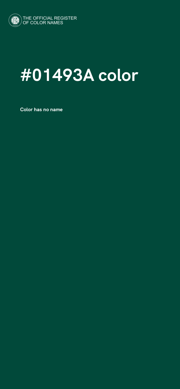 #01493A color image