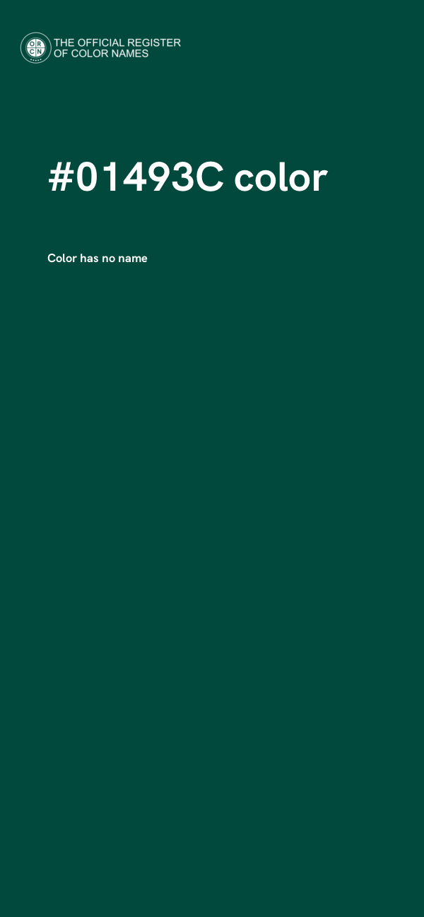 #01493C color image