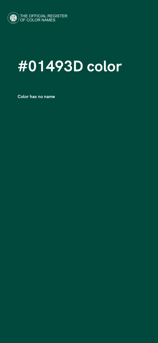 #01493D color image