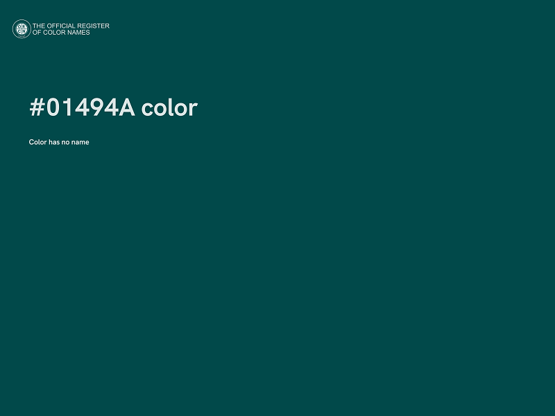 #01494A color image