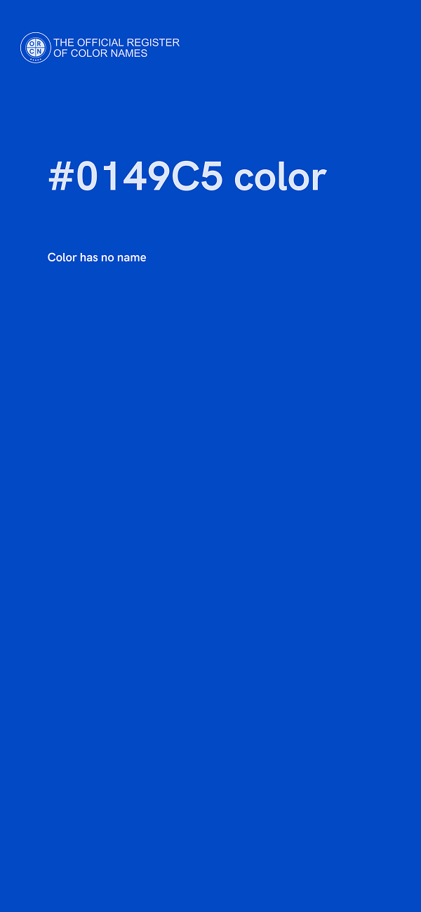 #0149C5 color image