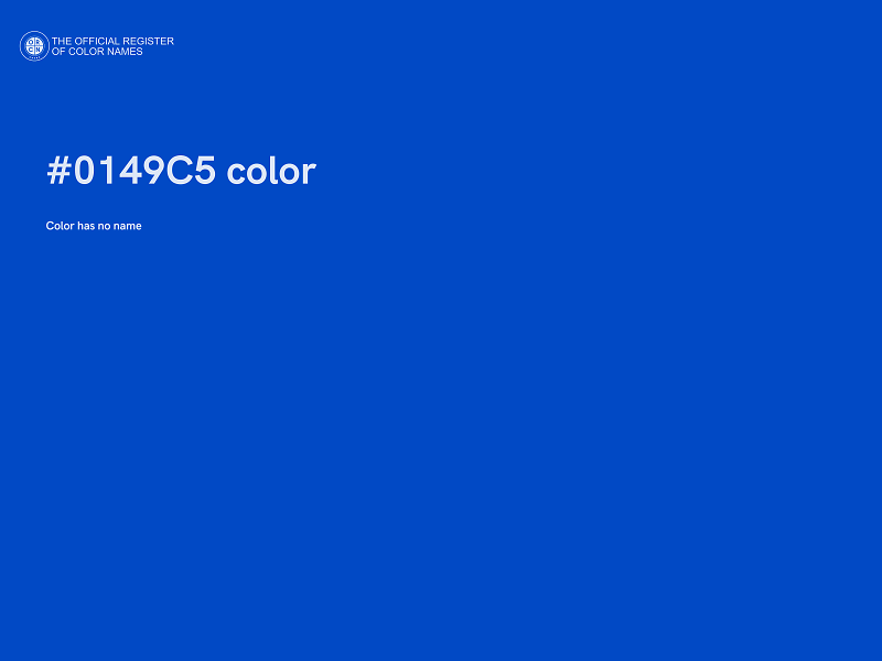 #0149C5 color image