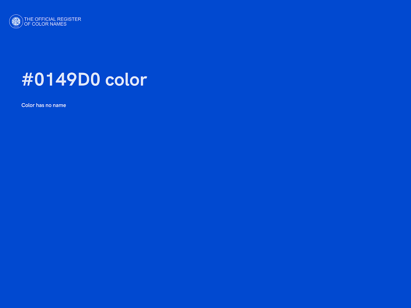 #0149D0 color image