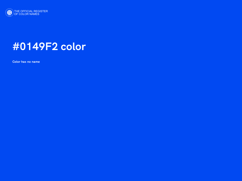 #0149F2 color image