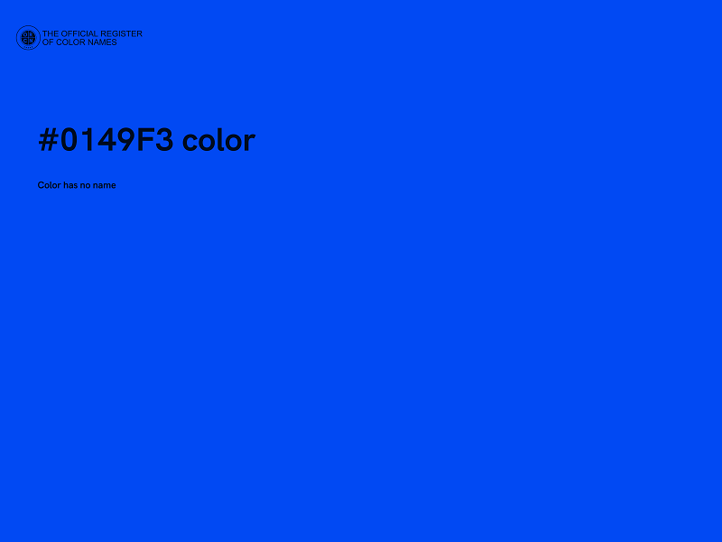 #0149F3 color image