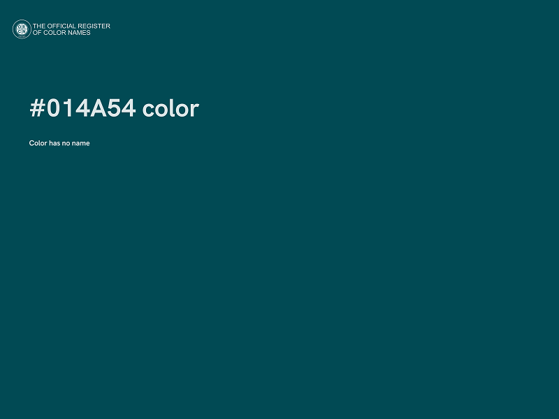 #014A54 color image