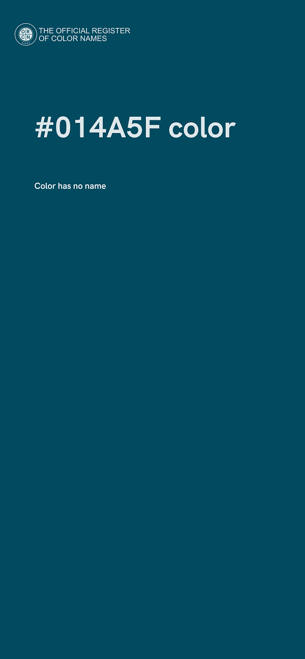 #014A5F color image
