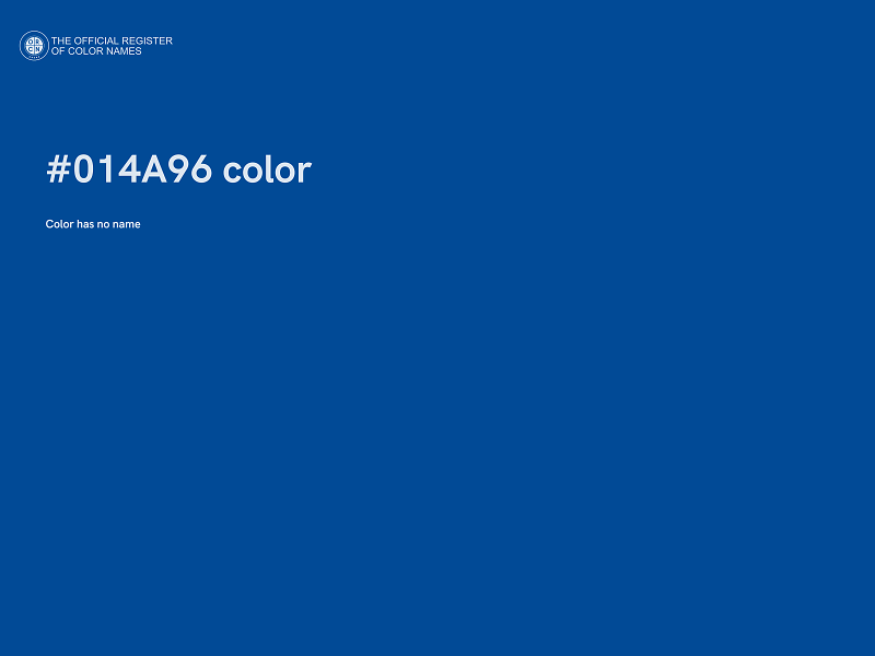 #014A96 color image