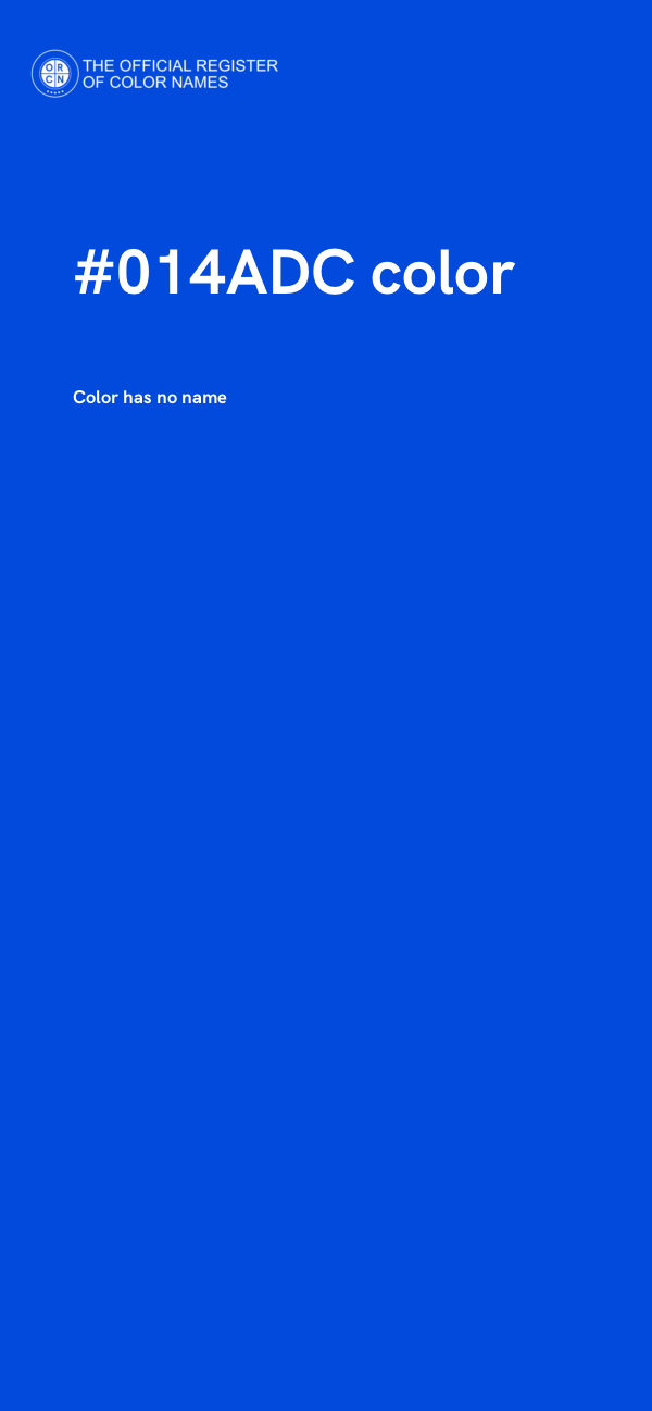 #014ADC color image