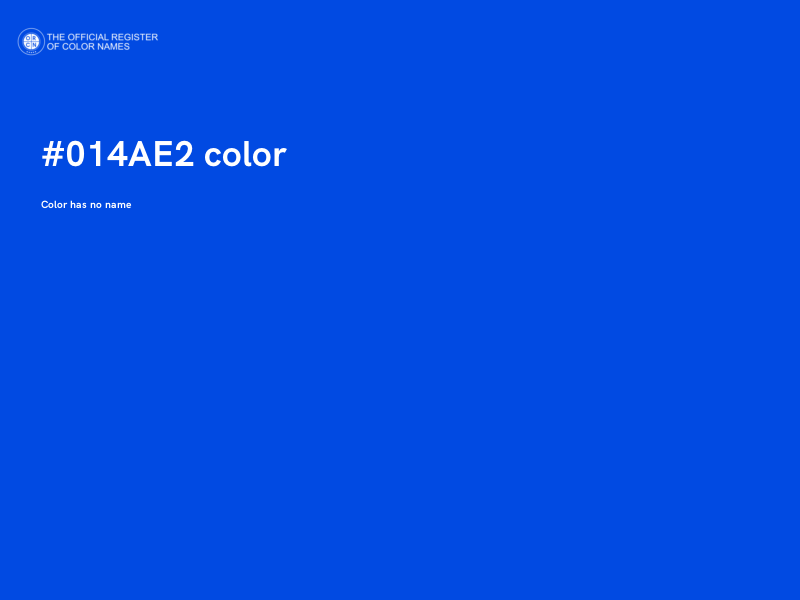 #014AE2 color image